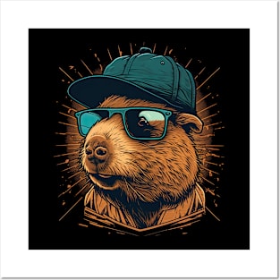 Capybara Rapper Posters and Art